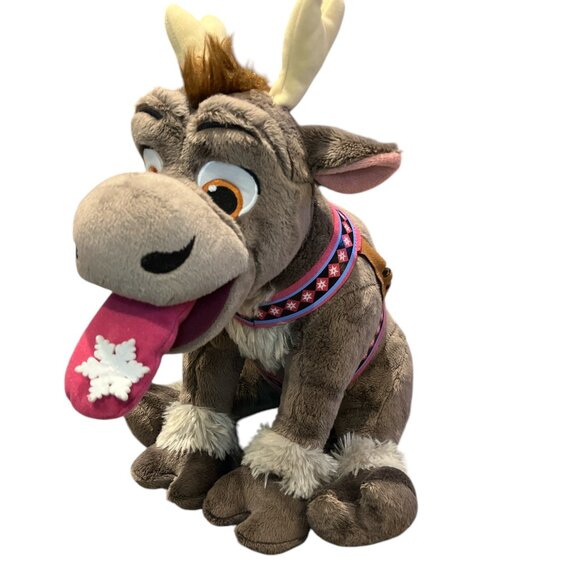DISNEY Plush Sven Reindeer Frozen Anna Elsa Kristoff Snowflake - Picture 6 of 10